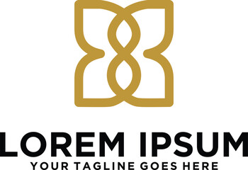 Feminine letter X logo idea