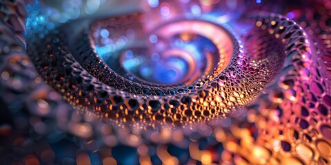 Close Up View of Colorful Object