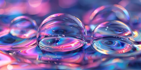 Floating Group of Bubbles