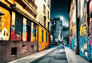 Fototapeta premium street in the town