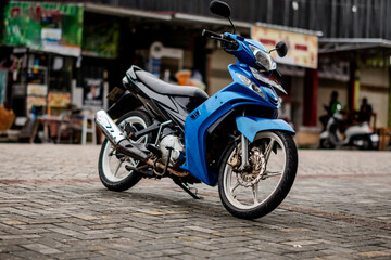 motorcycles on the street indonesia