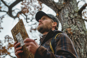 Forestry experts conduct tree surveys, ensuring responsible forest management and conservation efforts.