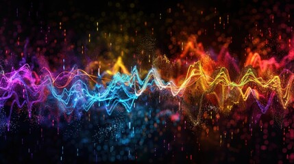 abstract Background equalizer fire wave