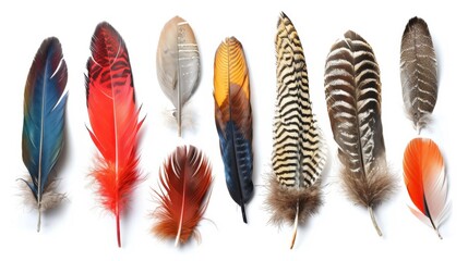 Avian Spectrum: A Collection of Bird Feathers