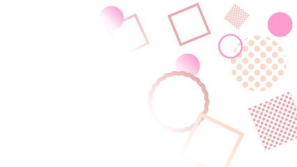 ピンクの幾何学模様の背景