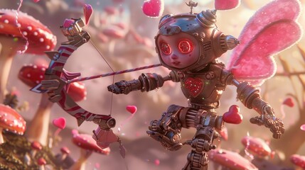 Candy-themed Robot Cupid