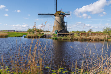 Die Windmühlen von Kinderdijk in den Niederlanden