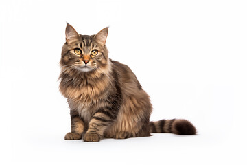 Obraz premium Cat over isolated white background. Animal
