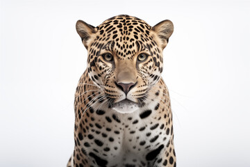 Obraz premium Jaguar over isolated white background. Animal