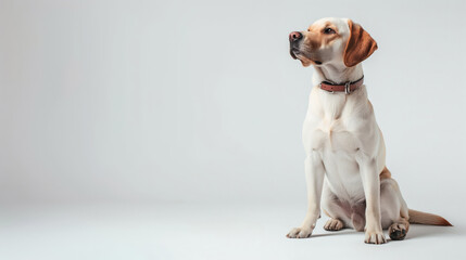 Elegant Beagle With A Regal Posture Sits Proudly On A Clean White Studio Background