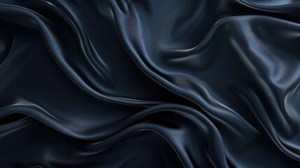 Black dark gray blue abstract elegant background ,Drapery, Curtain, Fabric material, Soft folds, Wave stripe line, Gradient, Empty space, Design ,Template, 
Close-up of a fold of Black velvet  