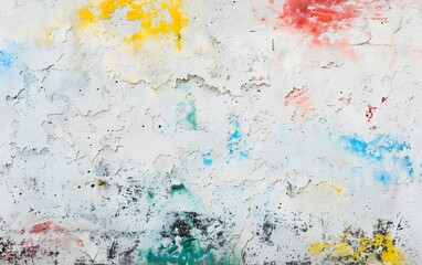 Fototapeta premium Vivid Abstract Art: Color Explosion on Textured Wall