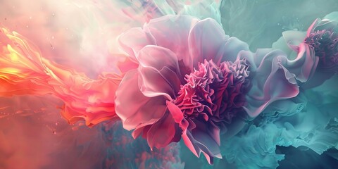 Large Flower Centered in Painting