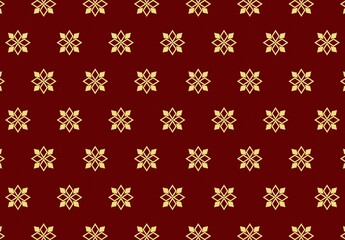 Ikat ethnic seamless pattern design. Geometric ethnic traditional design for background, wallpaper, carpet, clothing, batik, textile, embroidery, sarong