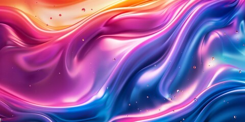 Fototapeta premium Close Up of a Colorful Liquid Painting