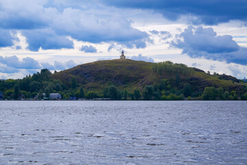 The symbol of Nizhny Tagil is the tower on Fox Mountain. Sverdlovsk region. Russia.