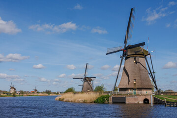 Naklejka premium Kinderdijk in den Niederlanden