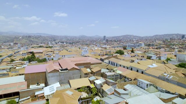 Tejados en la ciudad de Sucre, Bolivia.