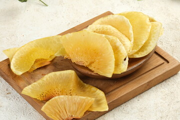Breadfruit chips or Keripik sukun, are food made from breadfruit which is thinly sliced and then fried until dry and crispy.