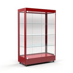 Display cabinet red