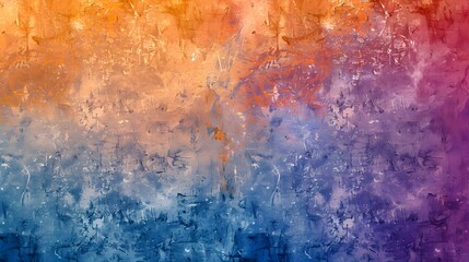 Vibrant Grunge Textured Background with Orange and Blue Hues