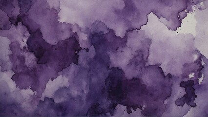 watercolor wallpaper background illustration, purple paint ripples, gradient painting with strong texture