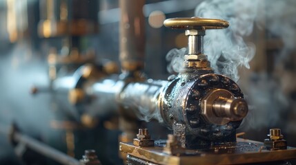 Observing the controlled release of steam from a pressure valve showcases how thermodynamics principles are applied in practical settings.