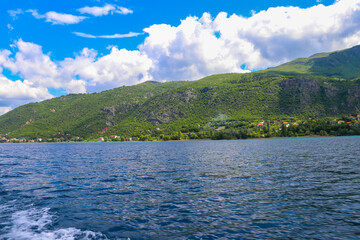 View of Lake Ohrid in North Macedonia