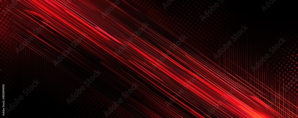Poster abstract red and black light pattern with gradient, floor and wall metal texture, soft tech diagonal