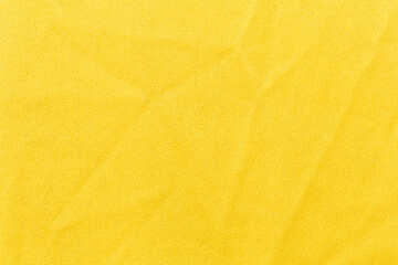 Yellow cotton fabric texture background, Pattern of natural textile.