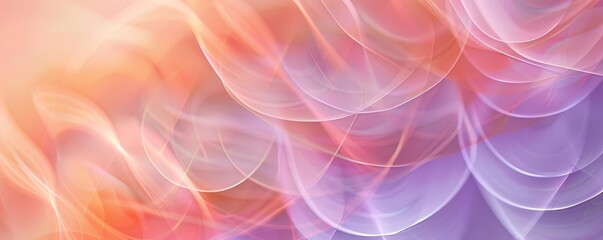 Obraz premium Gentle peach and lilac bokeh circles blending together in soft waves