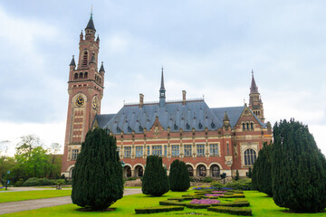 Peace Palace is an international law administrative building in The Hague, the Netherlands