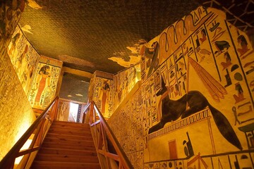 Nefertari tomb in the Valley of the Queen in Luxor, Egypt