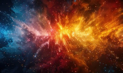 An epic space battle between two powerful alien races