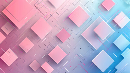 abstract pink and blue square background