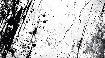 Dynamic Splatter and Streaks on Monochrome Distressed Texture