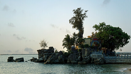 lighthouse and temple at phu quoc