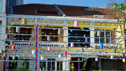 run down houses in phnom penh city center