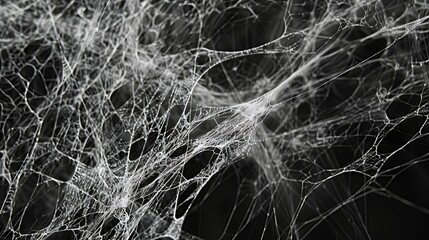 Weaving lines that mimic the intricate webs spun by spiders in nature