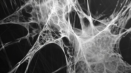 Weaving lines that mimic the intricate webs spun by spiders in nature - obrazy, fototapety, plakaty