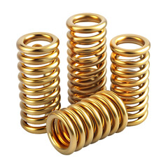 helical coil springs 3D rendering