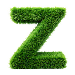 Grass letter Z