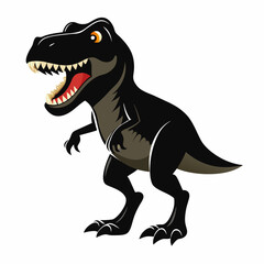 Dinosaur vector art illustration, solid white background (18)