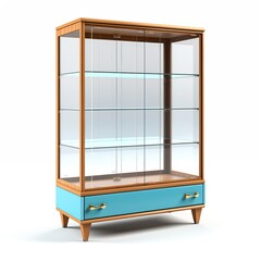 Display cabinet skyblue