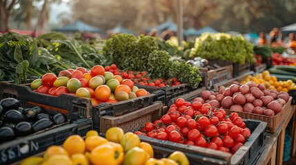 A farmer's market is a great place to buy fresh, local produce
