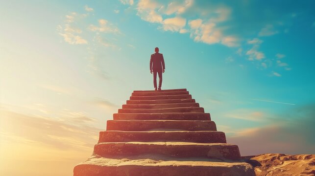 An inspirational coaching concept image showcasing a mentor giving personal growth and development advice, with a focus on career advancement, skill improvement, and achieving life goals.