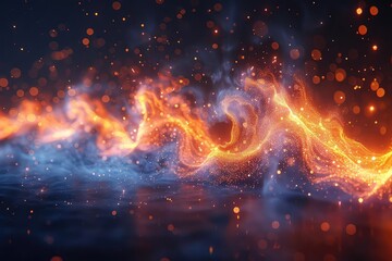 Create a photo of a fire tornado. Make it look realistic and detailed.