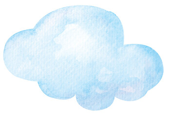 Sky background.Clouds painted with watercolor.