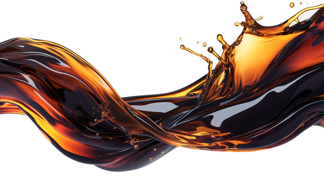 coffee splash. brown liquid similar to, tea. cut out.