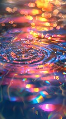 Abstract liquid background holographic surface reflection spectrum 